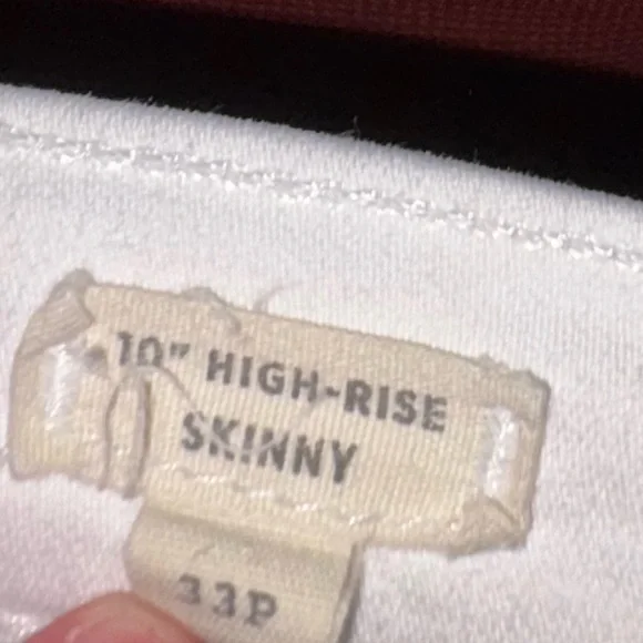 Madewell White Skinny Jeans 10” High Rise 33P - Picture 5 of 5